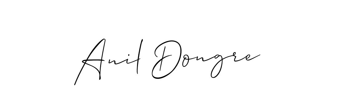 How to make Anil Dongre signature? Allison_Script is a professional autograph style. Create handwritten signature for Anil Dongre name. Anil Dongre signature style 2 images and pictures png