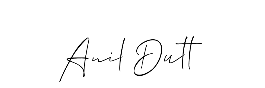 Allison_Script is a professional signature style that is perfect for those who want to add a touch of class to their signature. It is also a great choice for those who want to make their signature more unique. Get Anil Dutt name to fancy signature for free. Anil Dutt signature style 2 images and pictures png