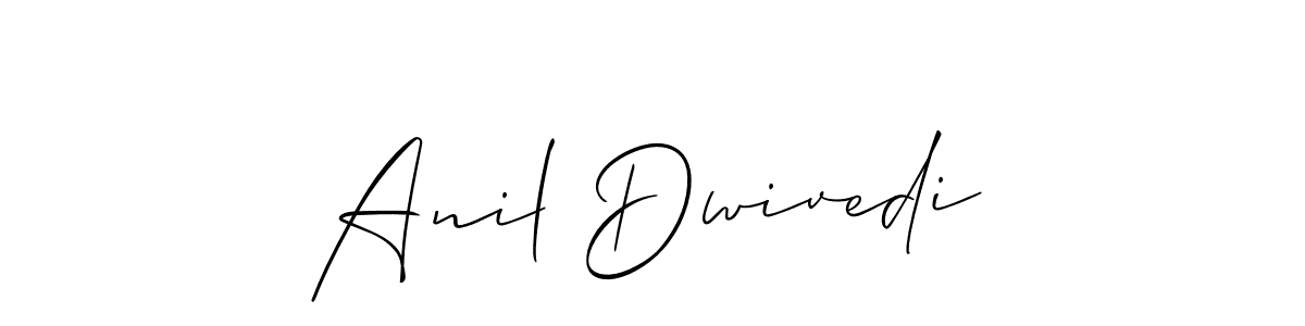 The best way (Allison_Script) to make a short signature is to pick only two or three words in your name. The name Anil Dwivedi include a total of six letters. For converting this name. Anil Dwivedi signature style 2 images and pictures png