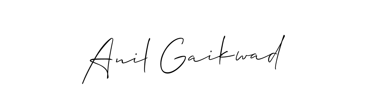 Anil Gaikwad stylish signature style. Best Handwritten Sign (Allison_Script) for my name. Handwritten Signature Collection Ideas for my name Anil Gaikwad. Anil Gaikwad signature style 2 images and pictures png
