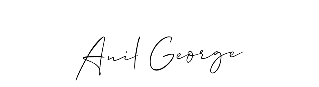 Design your own signature with our free online signature maker. With this signature software, you can create a handwritten (Allison_Script) signature for name Anil George. Anil George signature style 2 images and pictures png