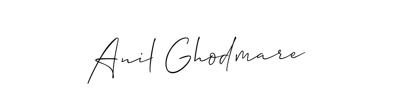 Make a beautiful signature design for name Anil Ghodmare. With this signature (Allison_Script) style, you can create a handwritten signature for free. Anil Ghodmare signature style 2 images and pictures png