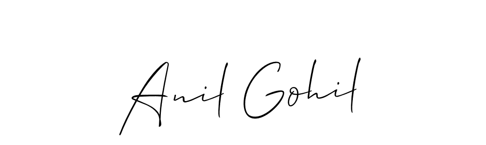 Best and Professional Signature Style for Anil Gohil. Allison_Script Best Signature Style Collection. Anil Gohil signature style 2 images and pictures png