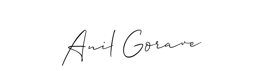 It looks lik you need a new signature style for name Anil Gorave. Design unique handwritten (Allison_Script) signature with our free signature maker in just a few clicks. Anil Gorave signature style 2 images and pictures png