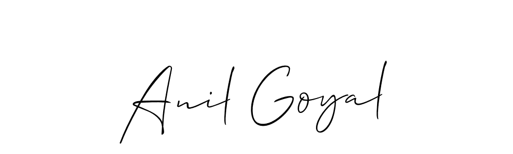 You should practise on your own different ways (Allison_Script) to write your name (Anil Goyal) in signature. don't let someone else do it for you. Anil Goyal signature style 2 images and pictures png