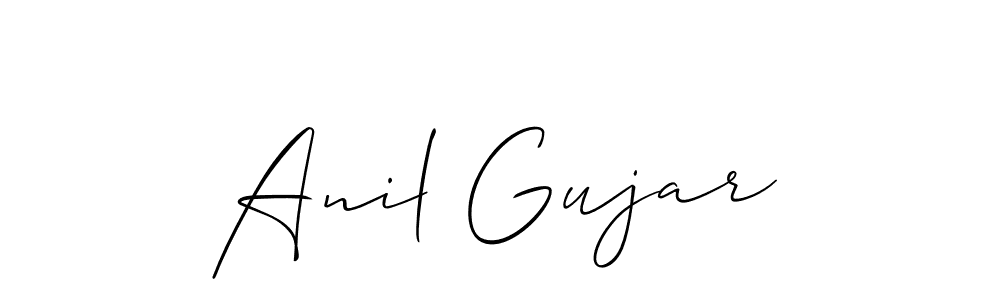 Also You can easily find your signature by using the search form. We will create Anil Gujar name handwritten signature images for you free of cost using Allison_Script sign style. Anil Gujar signature style 2 images and pictures png