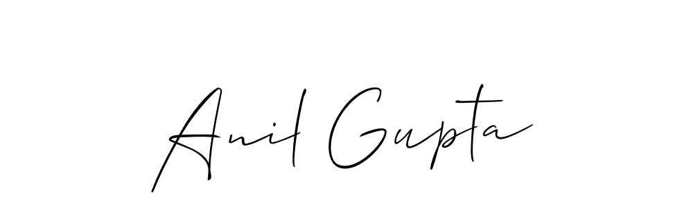 How to make Anil Gupta signature? Allison_Script is a professional autograph style. Create handwritten signature for Anil Gupta name. Anil Gupta signature style 2 images and pictures png