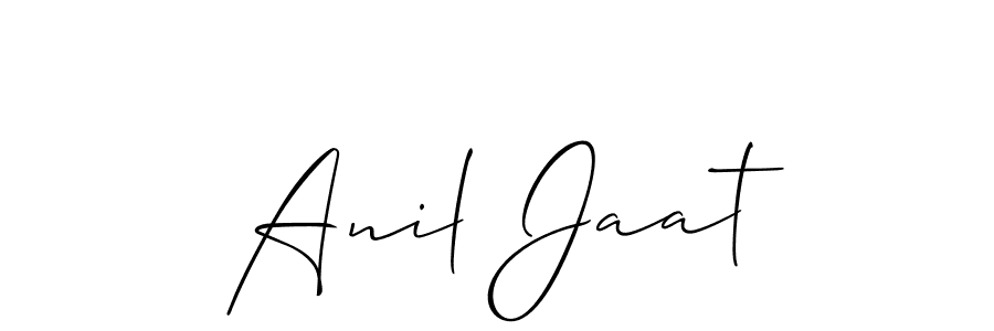 if you are searching for the best signature style for your name Anil Jaat. so please give up your signature search. here we have designed multiple signature styles  using Allison_Script. Anil Jaat signature style 2 images and pictures png