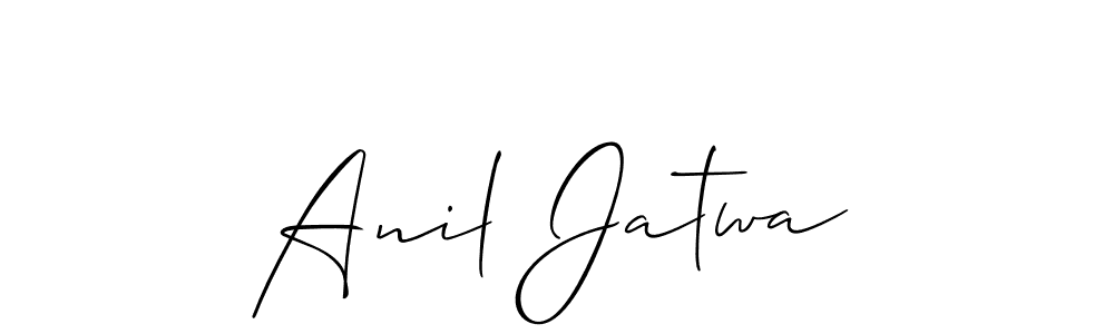 You should practise on your own different ways (Allison_Script) to write your name (Anil Jatwa) in signature. don't let someone else do it for you. Anil Jatwa signature style 2 images and pictures png