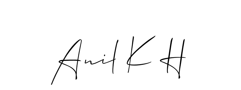 Best and Professional Signature Style for Anil K H. Allison_Script Best Signature Style Collection. Anil K H signature style 2 images and pictures png