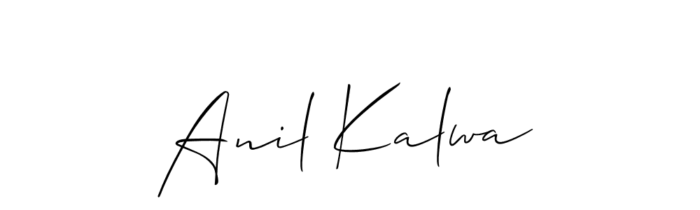 How to make Anil Kalwa signature? Allison_Script is a professional autograph style. Create handwritten signature for Anil Kalwa name. Anil Kalwa signature style 2 images and pictures png
