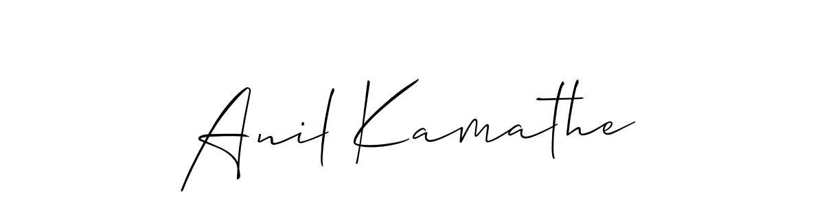 if you are searching for the best signature style for your name Anil Kamathe. so please give up your signature search. here we have designed multiple signature styles  using Allison_Script. Anil Kamathe signature style 2 images and pictures png