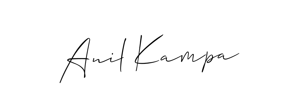 Design your own signature with our free online signature maker. With this signature software, you can create a handwritten (Allison_Script) signature for name Anil Kampa. Anil Kampa signature style 2 images and pictures png