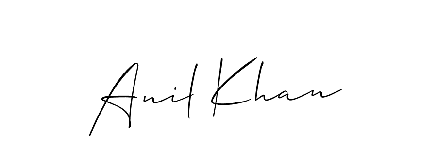 Also You can easily find your signature by using the search form. We will create Anil Khan name handwritten signature images for you free of cost using Allison_Script sign style. Anil Khan signature style 2 images and pictures png