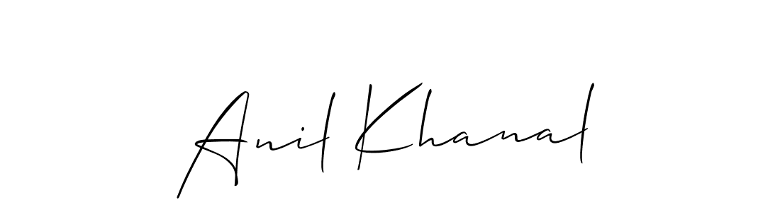 This is the best signature style for the Anil Khanal name. Also you like these signature font (Allison_Script). Mix name signature. Anil Khanal signature style 2 images and pictures png