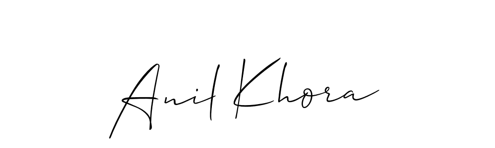 This is the best signature style for the Anil Khora name. Also you like these signature font (Allison_Script). Mix name signature. Anil Khora signature style 2 images and pictures png