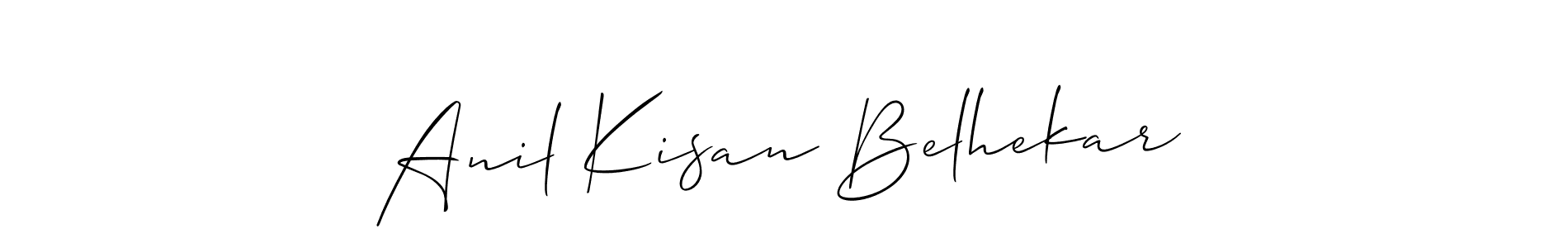 How to make Anil Kisan Belhekar name signature. Use Allison_Script style for creating short signs online. This is the latest handwritten sign. Anil Kisan Belhekar signature style 2 images and pictures png