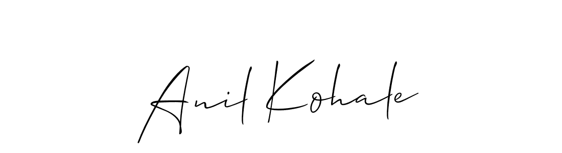 Anil Kohale stylish signature style. Best Handwritten Sign (Allison_Script) for my name. Handwritten Signature Collection Ideas for my name Anil Kohale. Anil Kohale signature style 2 images and pictures png