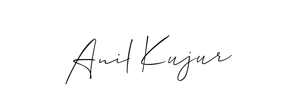 Allison_Script is a professional signature style that is perfect for those who want to add a touch of class to their signature. It is also a great choice for those who want to make their signature more unique. Get Anil Kujur name to fancy signature for free. Anil Kujur signature style 2 images and pictures png