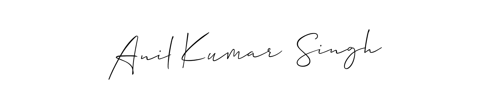 You should practise on your own different ways (Allison_Script) to write your name (Anil Kumar  Singh) in signature. don't let someone else do it for you. Anil Kumar  Singh signature style 2 images and pictures png