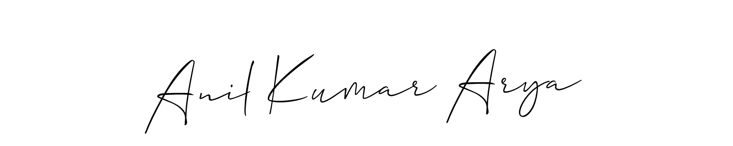 How to Draw Anil Kumar Arya signature style? Allison_Script is a latest design signature styles for name Anil Kumar Arya. Anil Kumar Arya signature style 2 images and pictures png