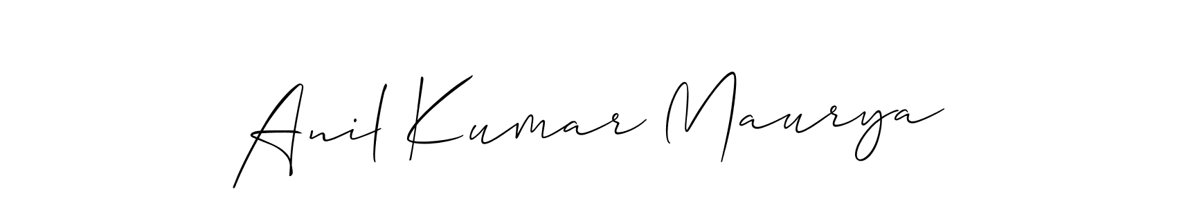 if you are searching for the best signature style for your name Anil Kumar Maurya. so please give up your signature search. here we have designed multiple signature styles  using Allison_Script. Anil Kumar Maurya signature style 2 images and pictures png