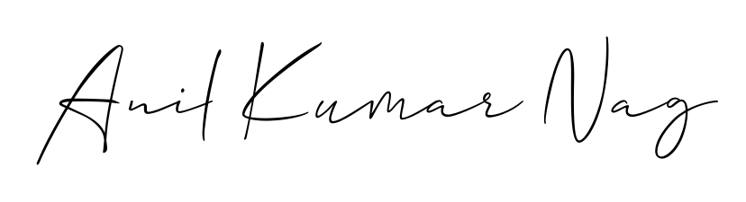 Create your official email sign-off with Anil Kumar Nag name in Allison_Script style. Crisp, clean, and perfectly legible across all screens. Anil Kumar Nag signature style 2 images and pictures png