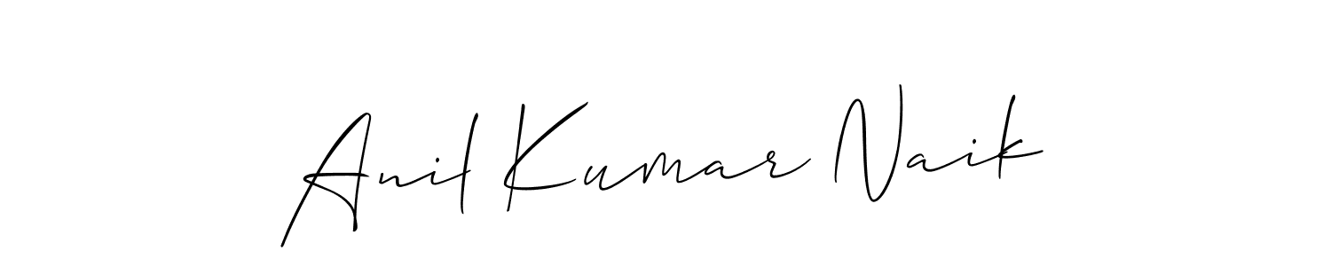 This is the best signature style for the Anil Kumar Naik name. Also you like these signature font (Allison_Script). Mix name signature. Anil Kumar Naik signature style 2 images and pictures png