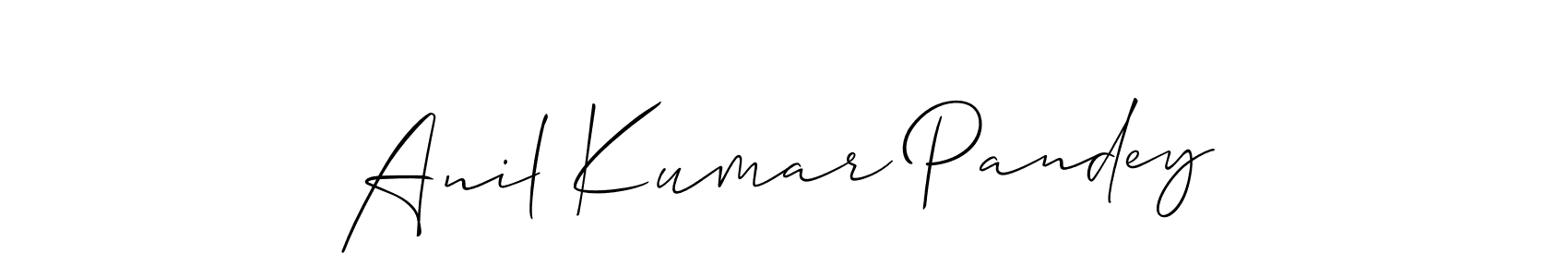 Design your own signature with our free online signature maker. With this signature software, you can create a handwritten (Allison_Script) signature for name Anil Kumar Pandey. Anil Kumar Pandey signature style 2 images and pictures png