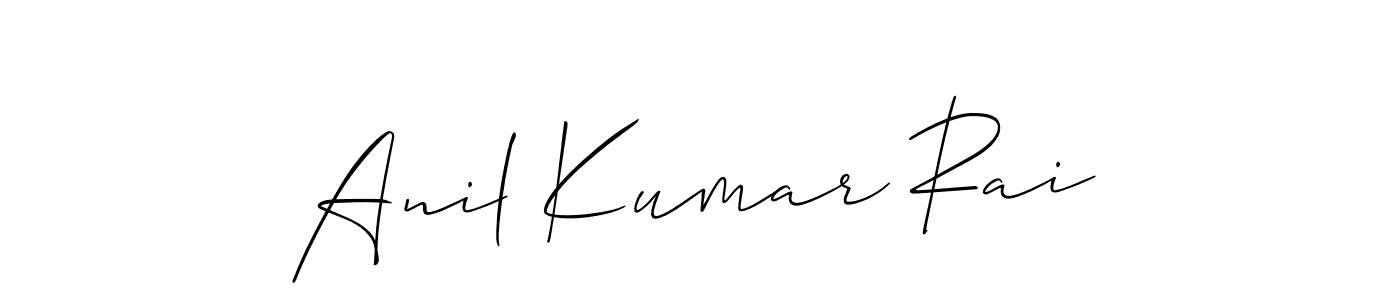 Design your own signature with our free online signature maker. With this signature software, you can create a handwritten (Allison_Script) signature for name Anil Kumar Rai. Anil Kumar Rai signature style 2 images and pictures png