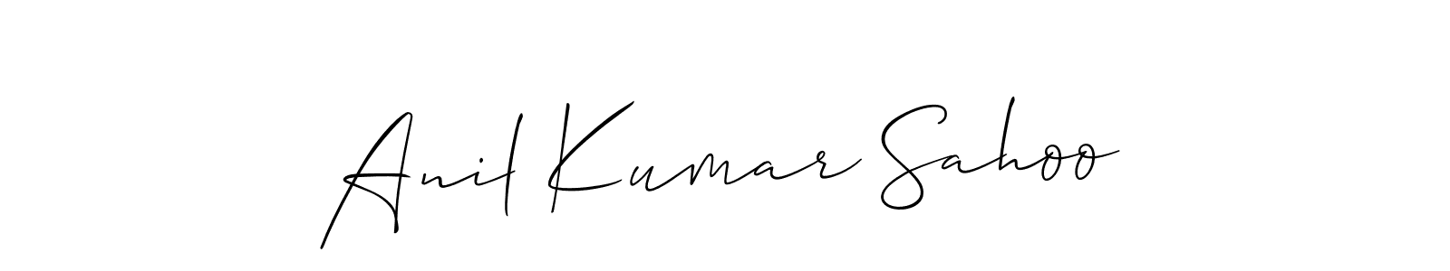 Also You can easily find your signature by using the search form. We will create Anil Kumar Sahoo name handwritten signature images for you free of cost using Allison_Script sign style. Anil Kumar Sahoo signature style 2 images and pictures png