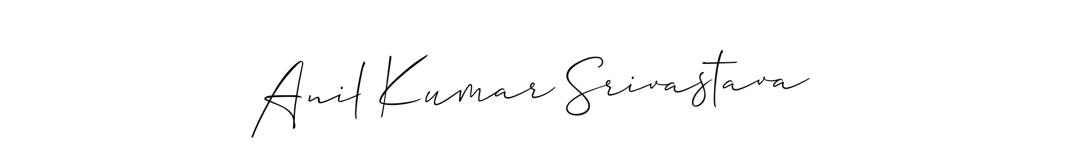 Create a beautiful signature design for name Anil Kumar Srivastava. With this signature (Allison_Script) fonts, you can make a handwritten signature for free. Anil Kumar Srivastava signature style 2 images and pictures png