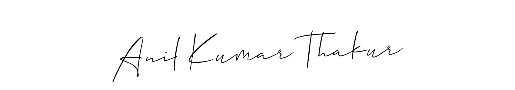 You should practise on your own different ways (Allison_Script) to write your name (Anil Kumar Thakur) in signature. don't let someone else do it for you. Anil Kumar Thakur signature style 2 images and pictures png