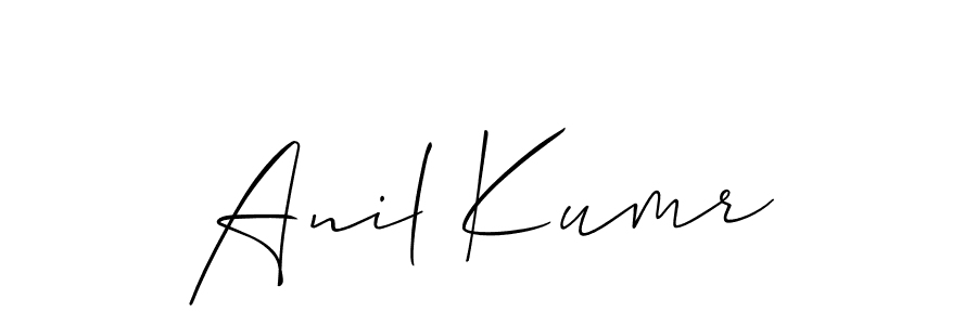 Similarly Allison_Script is the best handwritten signature design. Signature creator online .You can use it as an online autograph creator for name Anil Kumr. Anil Kumr signature style 2 images and pictures png