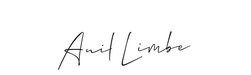 Use a signature maker to create a handwritten signature online. With this signature software, you can design (Allison_Script) your own signature for name Anil Limbe. Anil Limbe signature style 2 images and pictures png