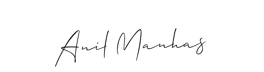 Make a short Anil Manhas signature style. Manage your documents anywhere anytime using Allison_Script. Create and add eSignatures, submit forms, share and send files easily. Anil Manhas signature style 2 images and pictures png