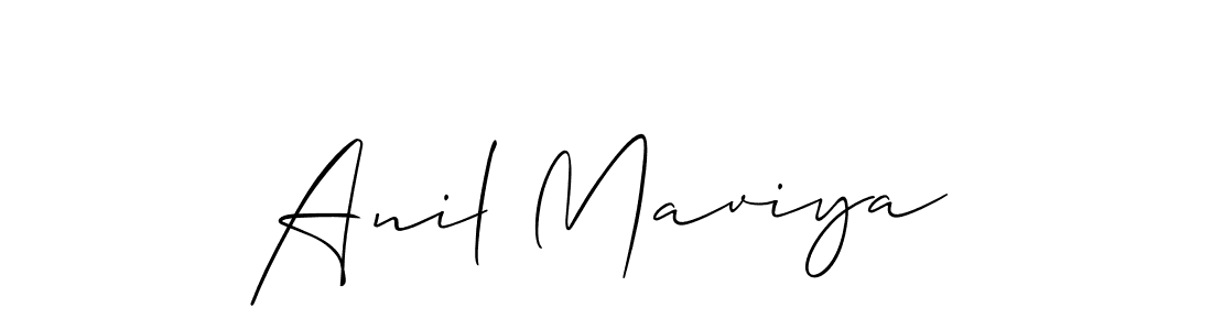 if you are searching for the best signature style for your name Anil Maviya. so please give up your signature search. here we have designed multiple signature styles  using Allison_Script. Anil Maviya signature style 2 images and pictures png