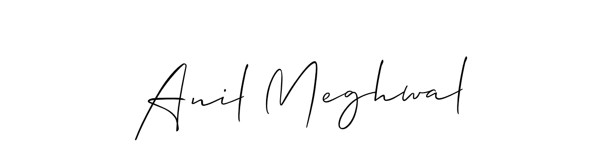 Make a beautiful signature design for name Anil Meghwal. Use this online signature maker to create a handwritten signature for free. Anil Meghwal signature style 2 images and pictures png