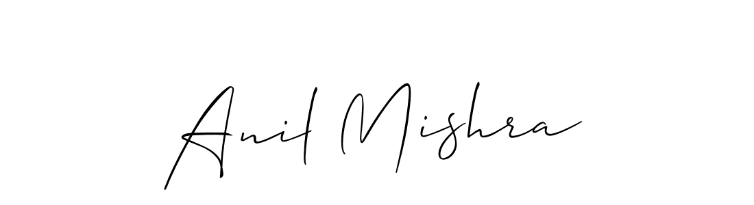 Design your own signature with our free online signature maker. With this signature software, you can create a handwritten (Allison_Script) signature for name Anil Mishra. Anil Mishra signature style 2 images and pictures png