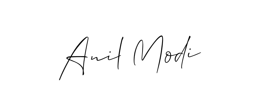 How to make Anil Modi signature? Allison_Script is a professional autograph style. Create handwritten signature for Anil Modi name. Anil Modi signature style 2 images and pictures png
