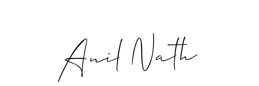 Design your own signature with our free online signature maker. With this signature software, you can create a handwritten (Allison_Script) signature for name Anil Nath. Anil Nath signature style 2 images and pictures png