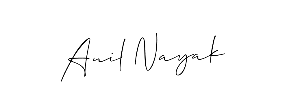 Make a short Anil Nayak signature style. Manage your documents anywhere anytime using Allison_Script. Create and add eSignatures, submit forms, share and send files easily. Anil Nayak signature style 2 images and pictures png