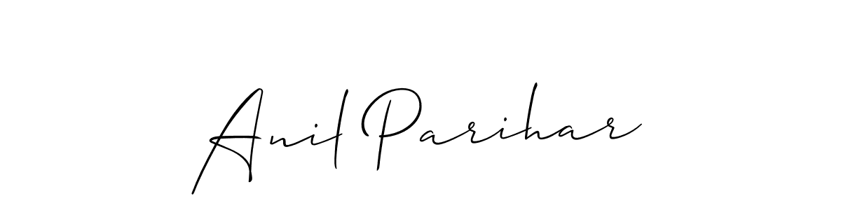 Also You can easily find your signature by using the search form. We will create Anil Parihar name handwritten signature images for you free of cost using Allison_Script sign style. Anil Parihar signature style 2 images and pictures png