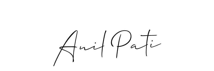 You can use this online signature creator to create a handwritten signature for the name Anil Pati. This is the best online autograph maker. Anil Pati signature style 2 images and pictures png