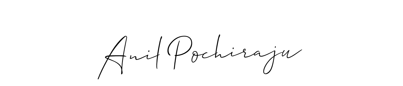 This is the best signature style for the Anil Pochiraju name. Also you like these signature font (Allison_Script). Mix name signature. Anil Pochiraju signature style 2 images and pictures png