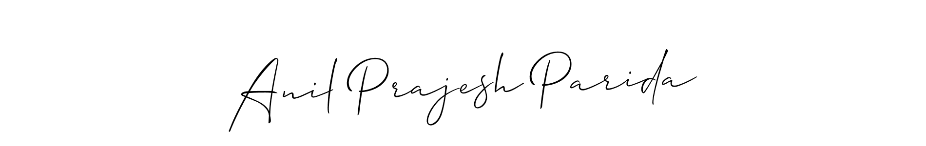 How to make Anil Prajesh Parida signature? Allison_Script is a professional autograph style. Create handwritten signature for Anil Prajesh Parida name. Anil Prajesh Parida signature style 2 images and pictures png