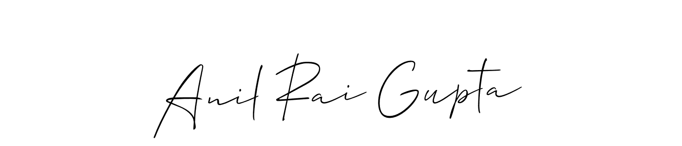 Allison_Script is a professional signature style that is perfect for those who want to add a touch of class to their signature. It is also a great choice for those who want to make their signature more unique. Get Anil Rai Gupta name to fancy signature for free. Anil Rai Gupta signature style 2 images and pictures png