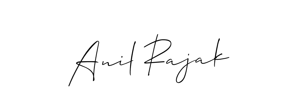 You should practise on your own different ways (Allison_Script) to write your name (Anil Rajak) in signature. don't let someone else do it for you. Anil Rajak signature style 2 images and pictures png