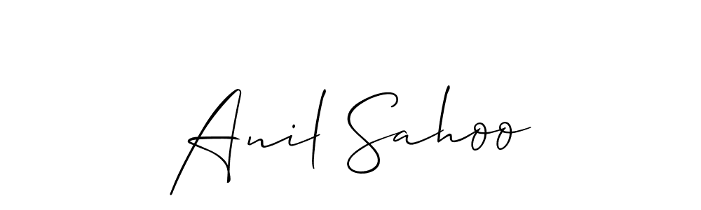 The best way (Allison_Script) to make a short signature is to pick only two or three words in your name. The name Anil Sahoo include a total of six letters. For converting this name. Anil Sahoo signature style 2 images and pictures png