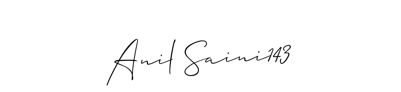 Also You can easily find your signature by using the search form. We will create Anil Saini143 name handwritten signature images for you free of cost using Allison_Script sign style. Anil Saini143 signature style 2 images and pictures png